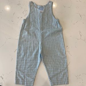 BELLA BLISS light blue green plaid longall NWOT